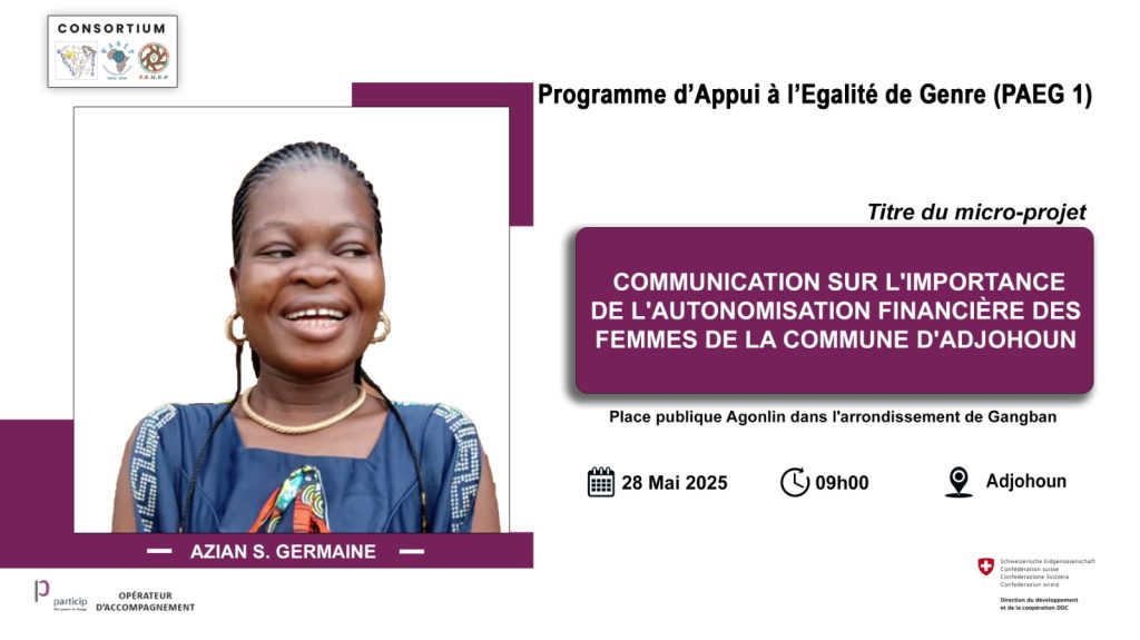 IMG-20250527-WA0368-1024x575 Autonomisation financière des femmes à Adjohoun : Germaine Azian outille plusieurs femmes ce 28 mai 2025